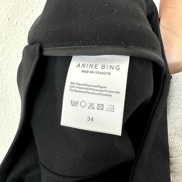 NWT Anine Bing Mathilda Pant in Black Size 34 (XS) - Picture 8 of 9